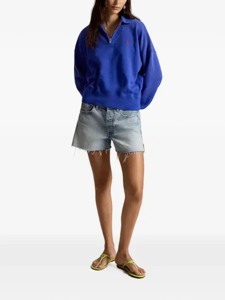 Kαρό σορτς Polo Ralph Lauren με σχέδιο με κορδόνι μπλε