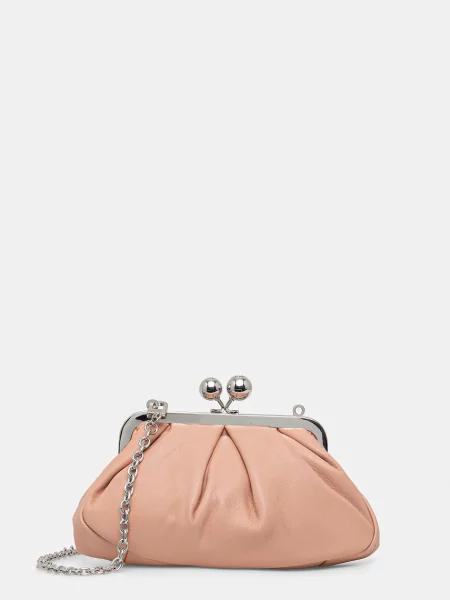 Шкіряна сумочка Weekend Max Mara PRATI рожевий