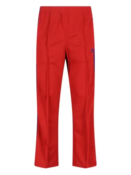 Pruhované kalhoty Needles červené