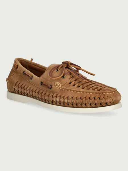 Polo Ralph Lauren mokasyny skórzane Mertn Bt Wvn brązowe