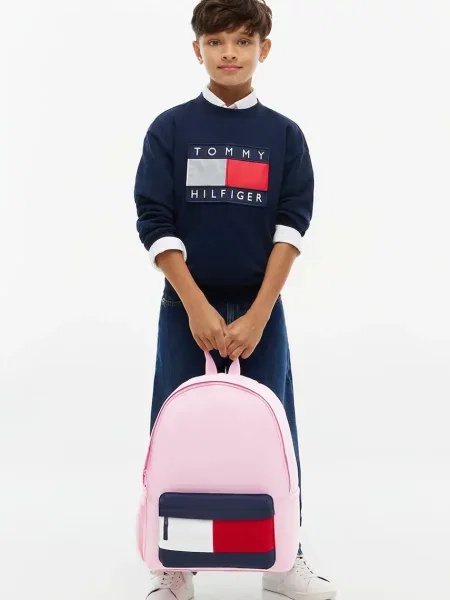 Tommy Hilfiger раница за училище за деца розово