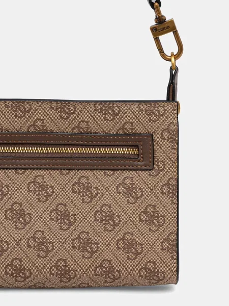 Válltáska Guess HMMILO bézs