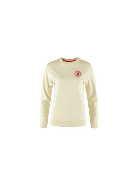 Sweter Fjällräven z logo z kapturem beżowy