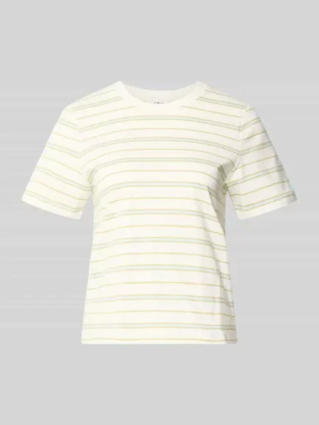 T-shirt o kroju regular fit z czystej bawełny S.oliver Red Label biała