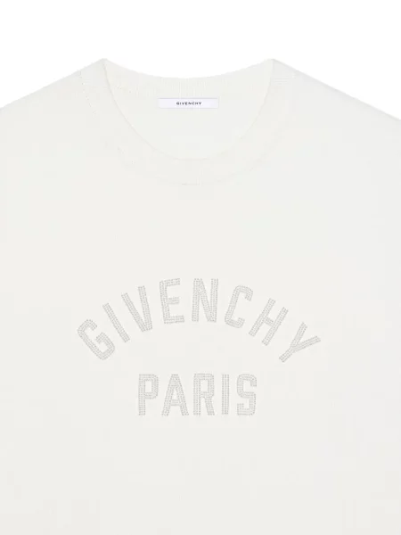 Tricou Givenchy cu broderie tricotate