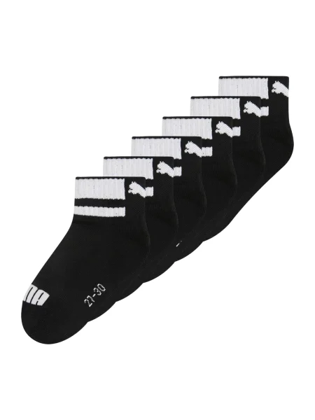 PUMA Șosete negru / murdar alb
