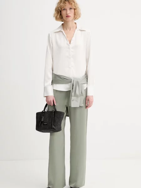 Bluză Calvin Klein bej