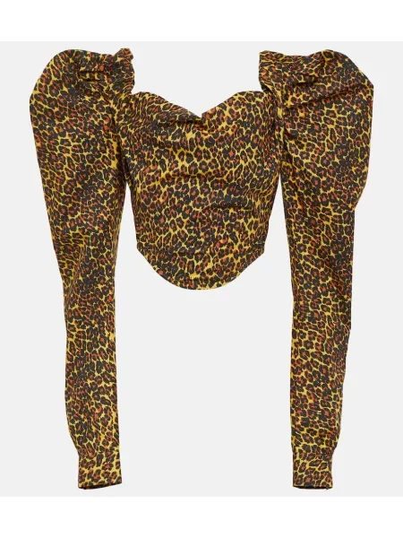 Top Vivienne Westwood s potiskom z leopardjim vzorcem