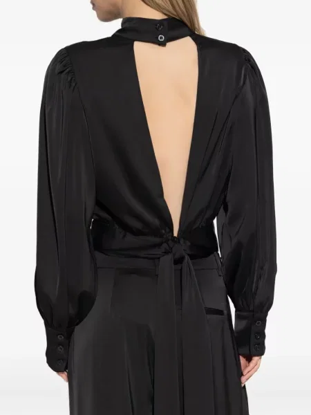 Top Gestuz lung negru