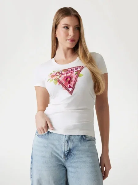 Guess Tricou alb