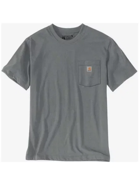 Koszulka damska Carhartt Irvine Relaxed 3D Logo krótki rękaw szaro niebiesko błękitna L szara