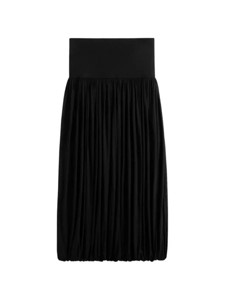 Fustă midi Toteme până la genunchi negru