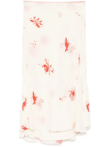 Spódnica Samuel Gui Yang w kwiatki z nadrukiem