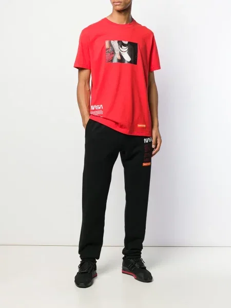 Tricou Heron Preston cu imagine roșu