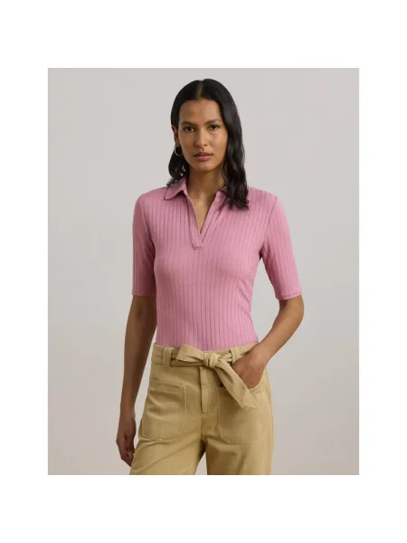 LAUREN RALPH LAUREN Kötött pulóver RAYON rózsaszín