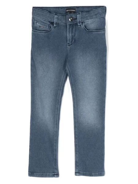 Jeansy dziecięce Emporio Armani niebieskie