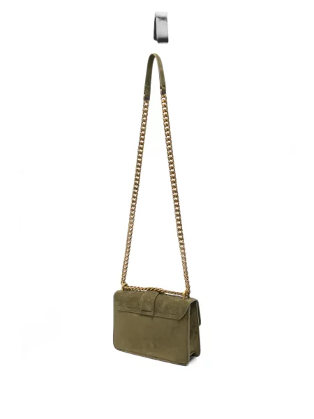 Geantă Just Cavalli cu model piele de șarpe verde