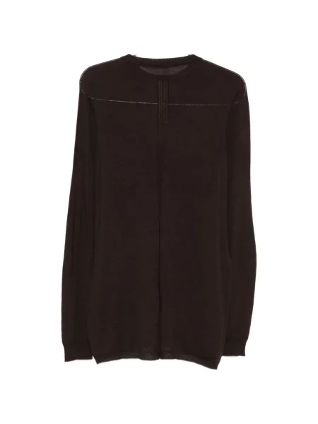 Pulover Rick Owens cu decolteu rotund maro