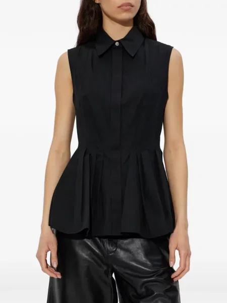 Cămașă Sportmax plisată negru