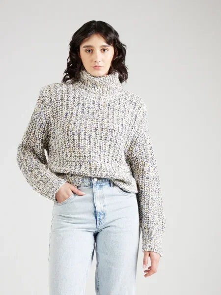 Noisy May Bluză cu gât Bethy Bej alb