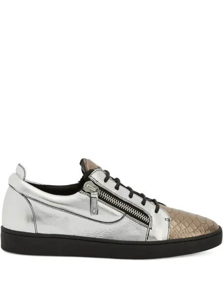 Sneakerși Giuseppe Zanotti Frankie din piele gri