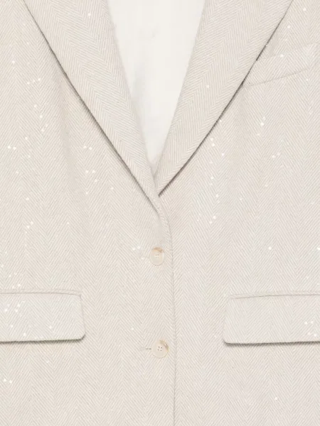 Sacou Manuel Ritz cu paiete cu model herringbone