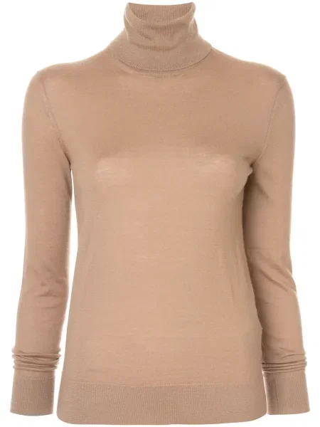 Pulover Ralph Lauren Collection din cașmir lung maro