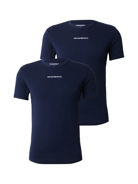 Emporio Armani Tricou bleumarin alb
