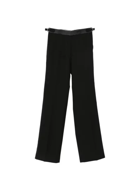 Pantaloni Wales Bonner din satin negru