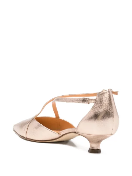 Pantofi cu toc The Seller cu bretele roz