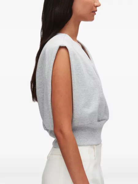 Топ 3.1 Phillip Lim без ръкави с V-образно деколте сиво