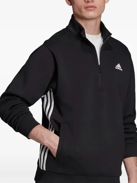 Pruhované krajkové pruhované tričko Adidas s vázáním šedé