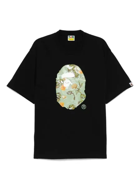 Tricou A Bathing Ape® cu imagine negru