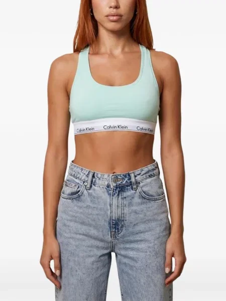 Sutien Calvin Klein Underwear cu autograf verde