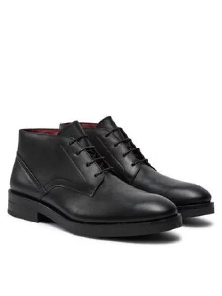 Tommy Hilfiger Kotníková obuv Tl Lth Boot černá