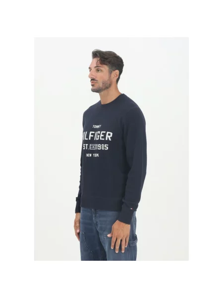 Sweter Tommy Hilfiger casual niebieski