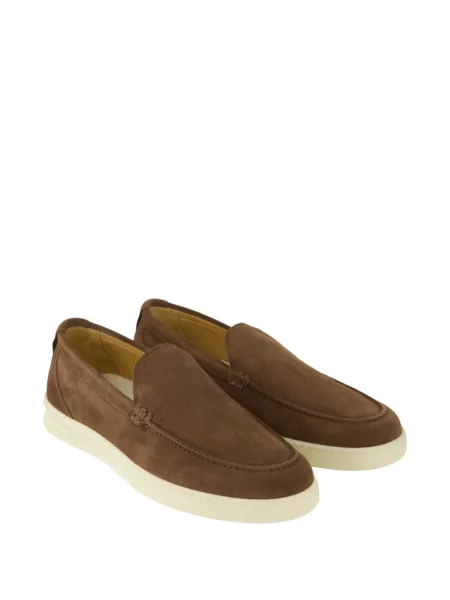Pantofi loafer Woolrich din piele maro