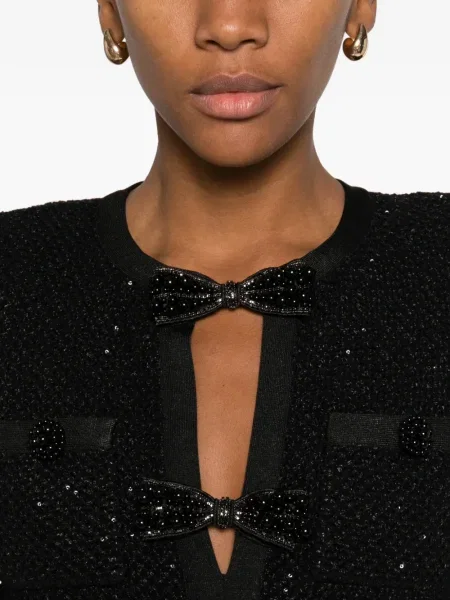 Rochie mini Self-portrait cu paiete de costum negru