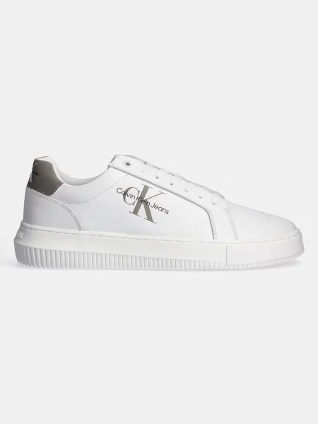 Trampki Calvin Klein Jeans skórzane chunky białe