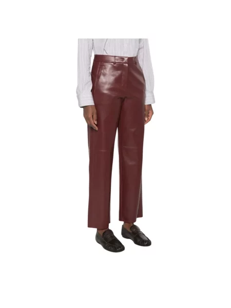 Spodnie Max Mara czerwone