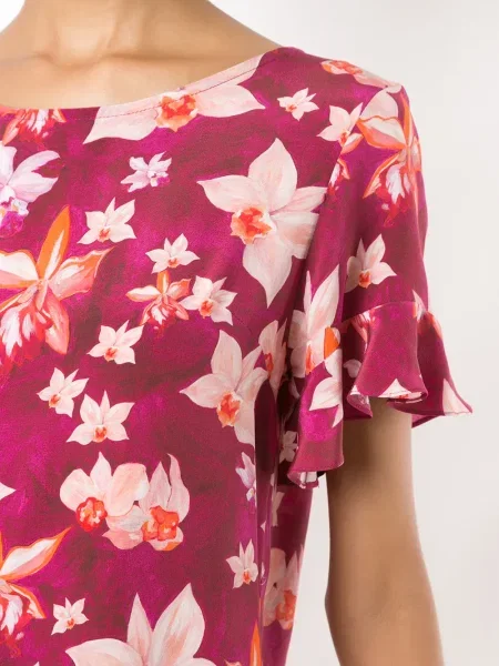 Bluză Isolda de mătase violet