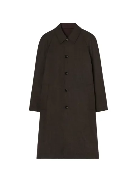 Lung reversibil palton Burberry maro