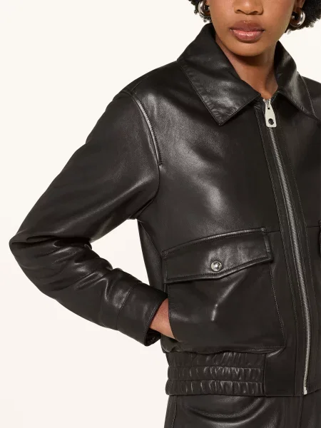 Belstaff Kožená Bunda Raya černá