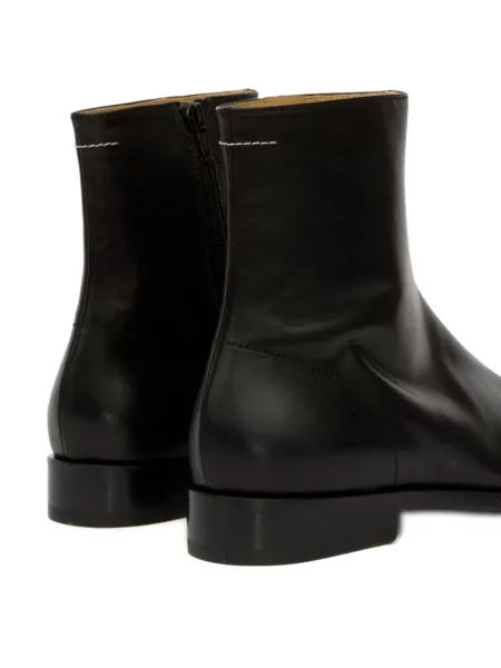 Cizme scurte Mm6 Maison Margiela din piele negru
