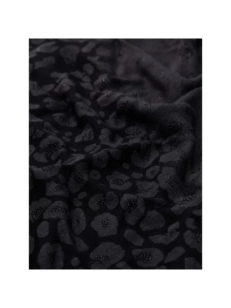 Szalik Guess Jacquard Scarf Black Universal czarna