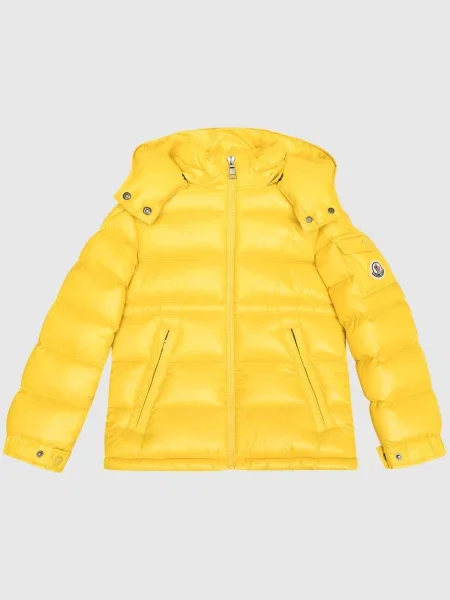 Детский пуховик Moncler Enfant желтый