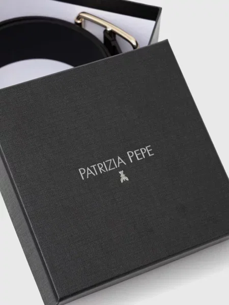 Bőr öv Patrizia Pepe fekete