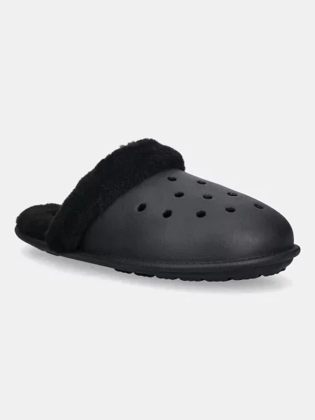 Crocs kapcie Classic Fuzz Scuff czarny