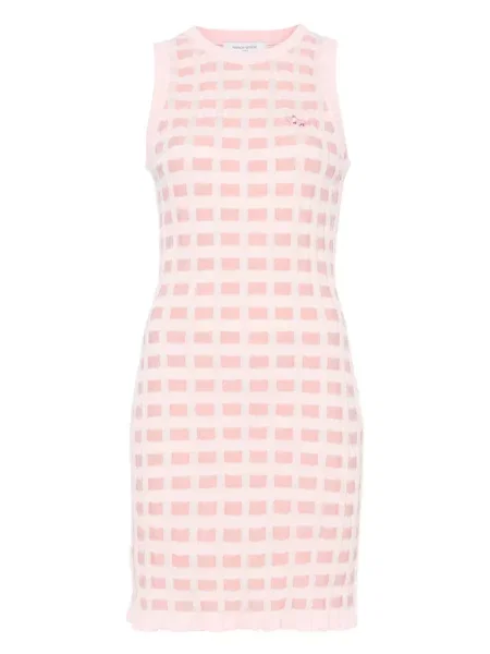 Rochie midi Maison Kitsune până la genunchi de costum roz