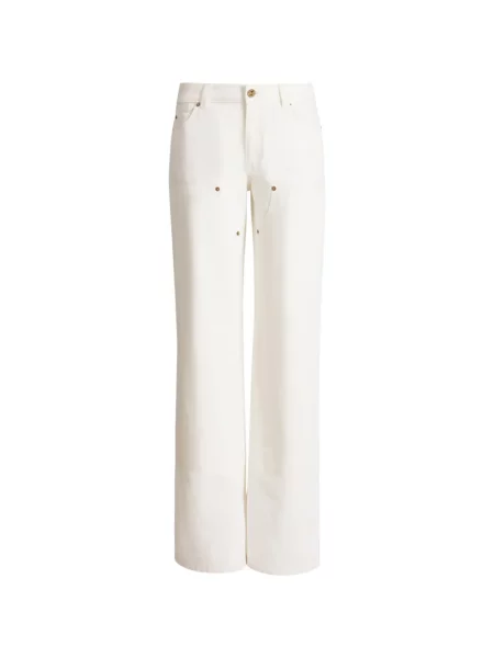 Blugi cu picior larg Balmain alb